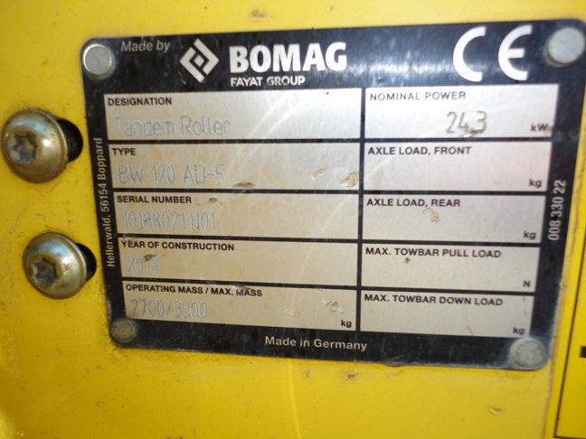 BOMAG 120-AD5 - Image 4